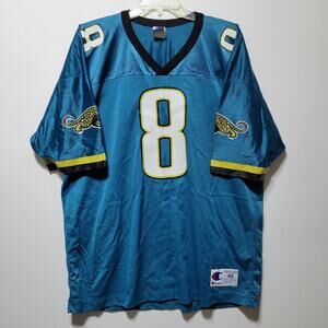 Vtg Jacksonville Jaguars Jersey Large 44 Teal Champion Mark Brunell #8 90s